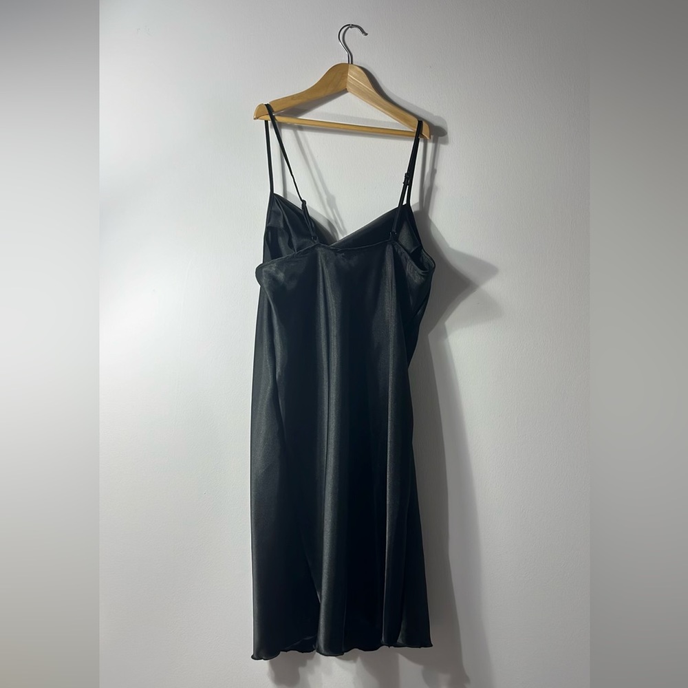 Black slip dress